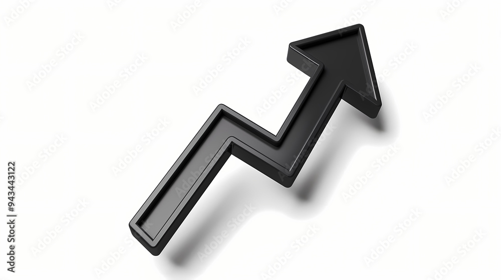 3d rendered illustration of PNG vector arrow graph rising showing growth black and white, growing graph business chart with arrow, growths chart profit growing symbol arrow up 3d rendered illustration of PNG vector arrow graph rising showing growth black and white, growing graph business chart with arrow, growths chart profit growing symbol arrow up