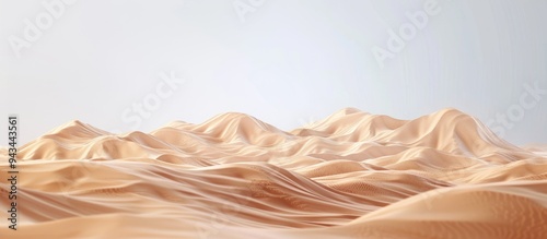 Scenic desert sand dunes with a copy space image photo