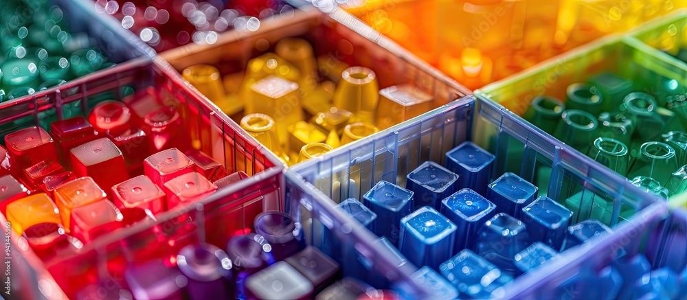 Blurred shot of a diverse set of plastic building blocks arranged in a container box with ample copy space image Blurred shot of a diverse set of plastic building blocks arranged in a container box with ample copy space image