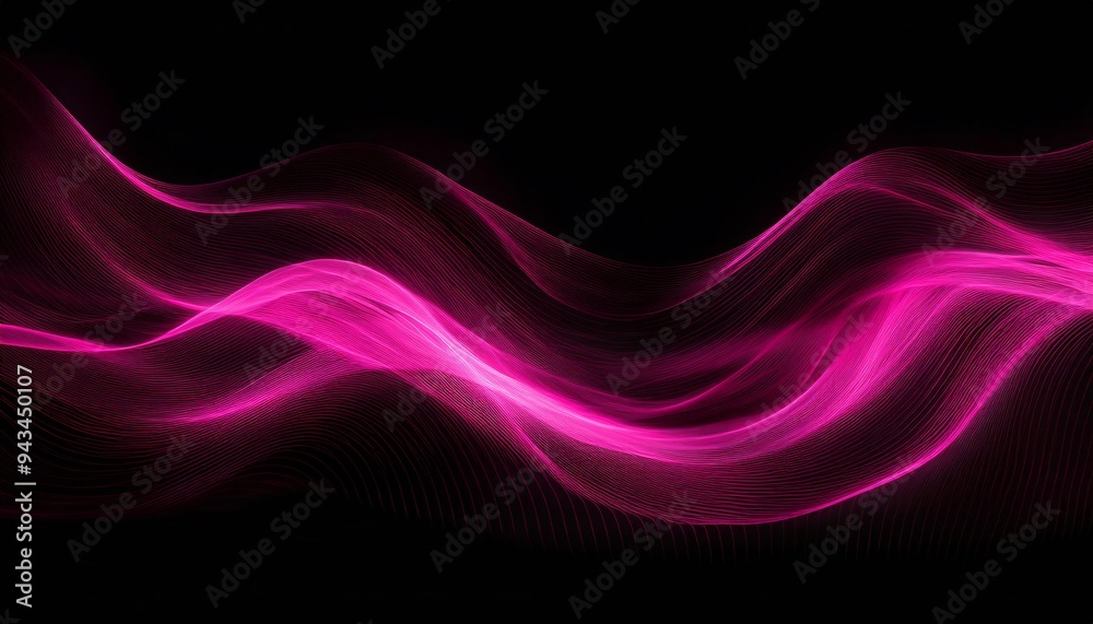 noise texture made of smoke waves and pink neon light; minimal composition; abstraction on black with heavy blurred motion effect noise texture made of smoke waves and pink neon light; minimal composition; abstraction on black with heavy blurred motion effect