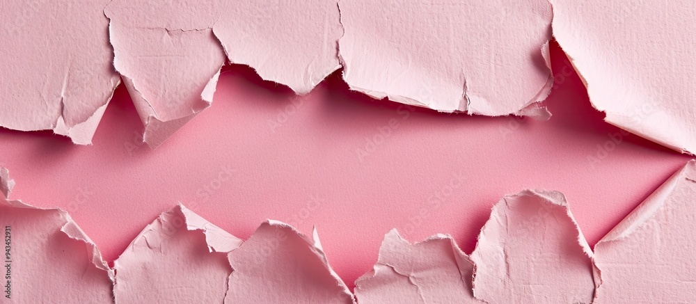 Conceptual symbol to become a member portrayed on torn pink paper against a cardboard backdrop with a blank space for an image included. Creative banner. Copyspace image Conceptual symbol to become a member portrayed on torn pink paper against a cardboard backdrop with a blank space for an image included. Creative banner. Copyspace image