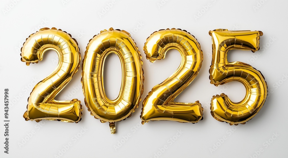 New Year 2025 typography with vibrant and festive design New Year 2025 typography with vibrant and festive design