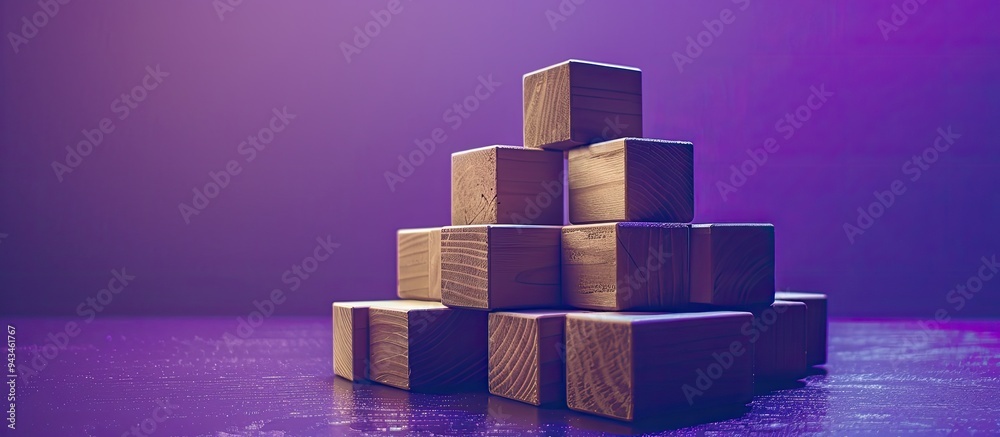 Wooden blocks with a purple backdrop displaying a relative strength index symbol in a conceptual copy space image Wooden blocks with a purple backdrop displaying a relative strength index symbol in a conceptual copy space image