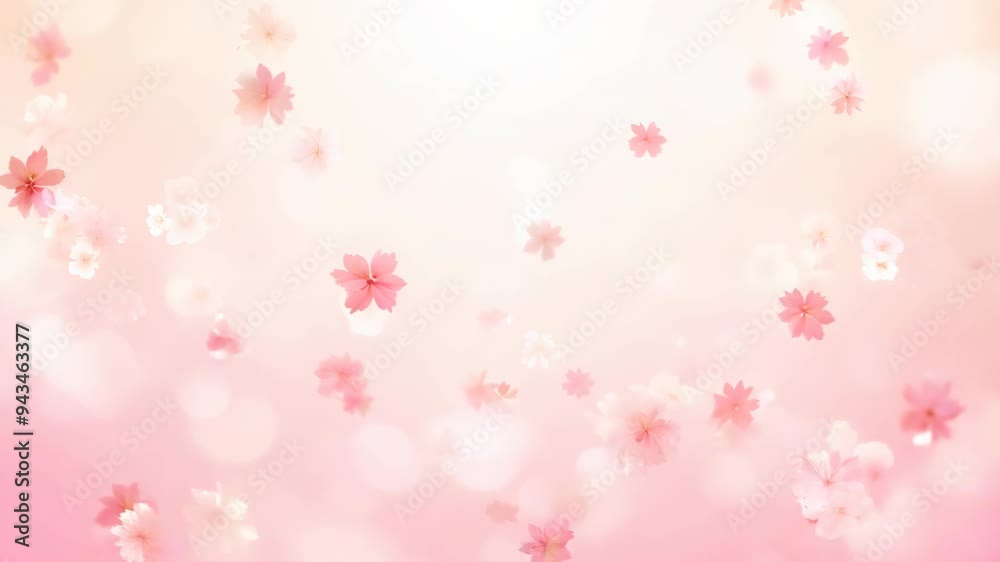 Blossom Magic: Flowing Cherry Blossom Particles with Soft Animation Blossom Magic: Flowing Cherry Blossom Particles with Soft Animation