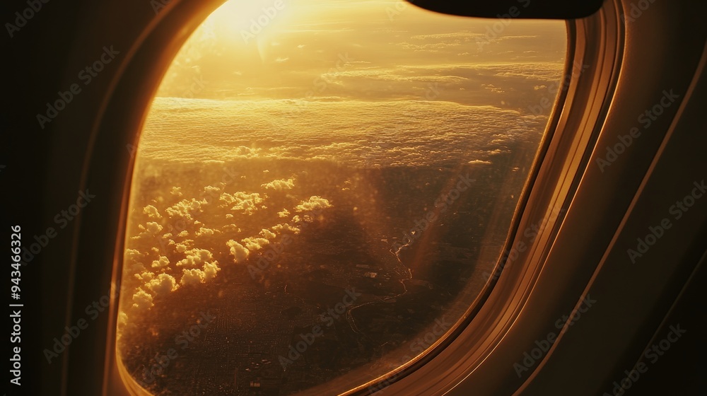 Gazing through an airplane window evokes the magic of travel, revealing the world's grandeur and inviting us on an exhilarating journey of discovery. Gazing through an airplane window evokes the magic of travel, revealing the world's grandeur and inviting us on an exhilarating journey of discovery.