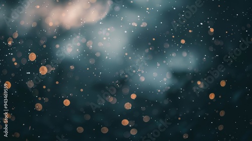 Bokeh effect captures a dreamy, starry night with blurred lights creating an enchanting atmosphere for a serene experience