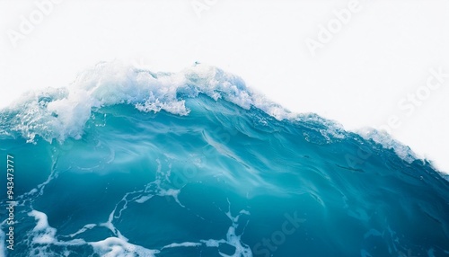 sea water with white wave for background