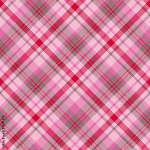 Seamless pattern in unique pink and scarlet colors for plaid, fabric, textile, clothes, tablecloth and other things. Vector image. 2