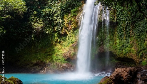 montezuma waterfall details in nature of costa rica