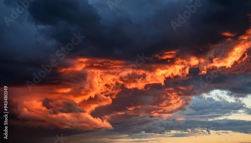 fiery red and black sky clouds thunderclouds dramatic sky with heavy clouds