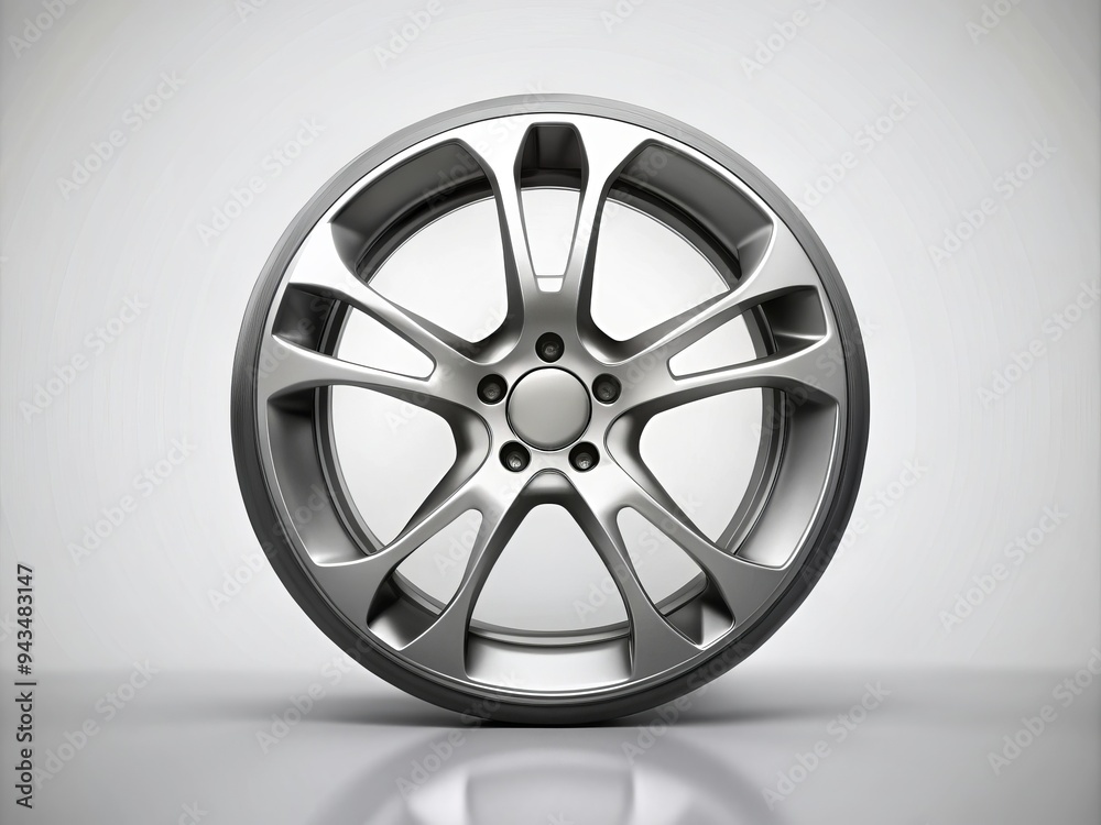 Fototapeta premium minimalist monochrome wheel