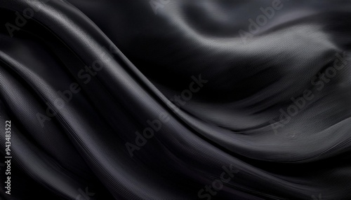 beauty black black smooth shape abstract chacoal textile soft fabric curve fashion matrix decorate background photo