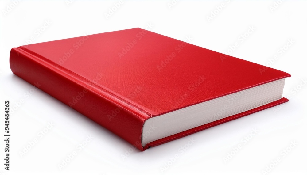 a red book isolated on white background a red book isolated on white background