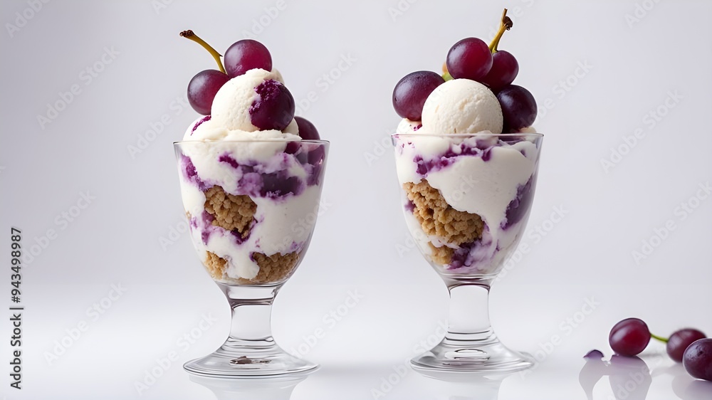 set of grape ice cream set of grape ice cream