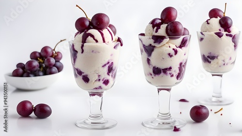 Wallpaper Mural set of grape ice cream Torontodigital.ca