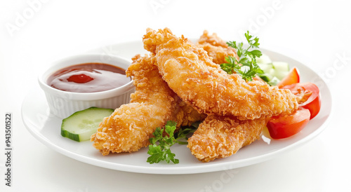 Crispy Fried Chicken with Dipping Sauce