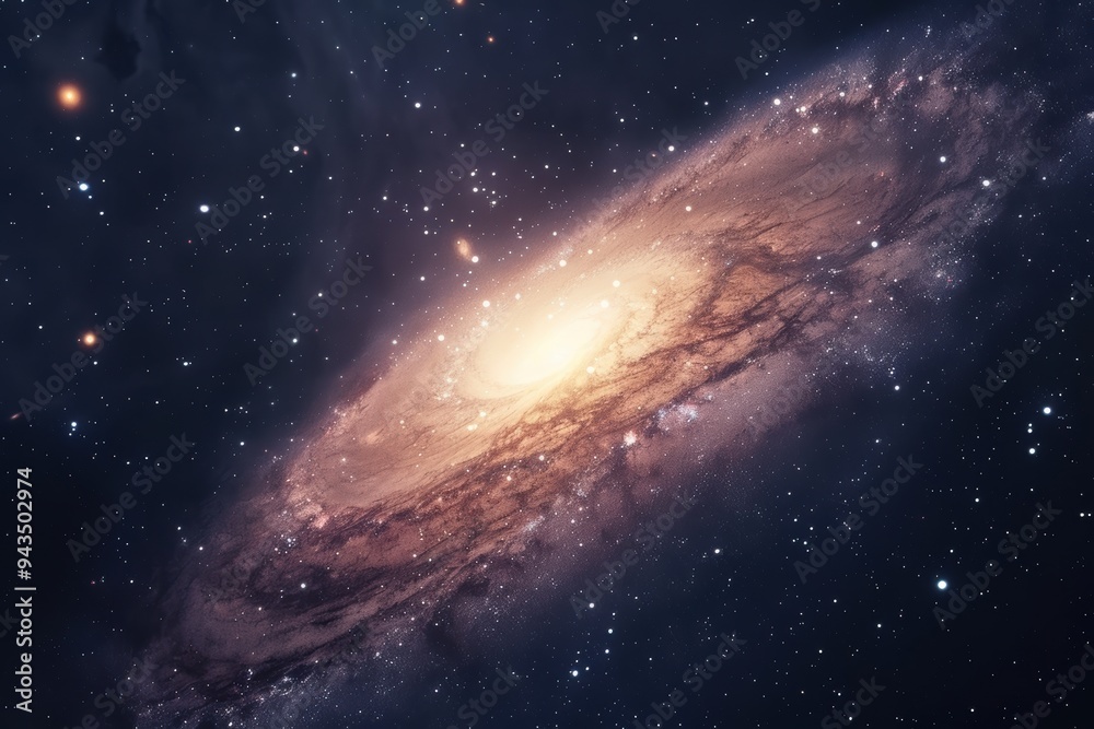 Fototapeta premium Abstract galaxy background featuring vibrant colors, swirling textures, and cosmic elements...