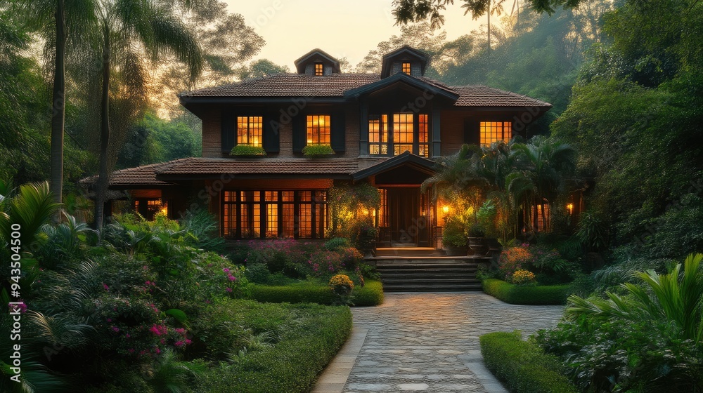 Picturesque Country Residence Nestled in Tranquil Greenery Picturesque Country Residence Nestled in Tranquil Greenery