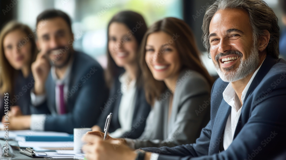 Diverse group of business professionals in a meeting Diverse group of business professionals in a meeting