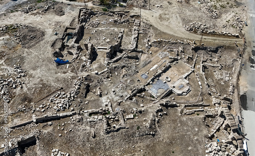 Ancient Greek city, drone footage 
Tyana, Cappadocia, Turkey photo