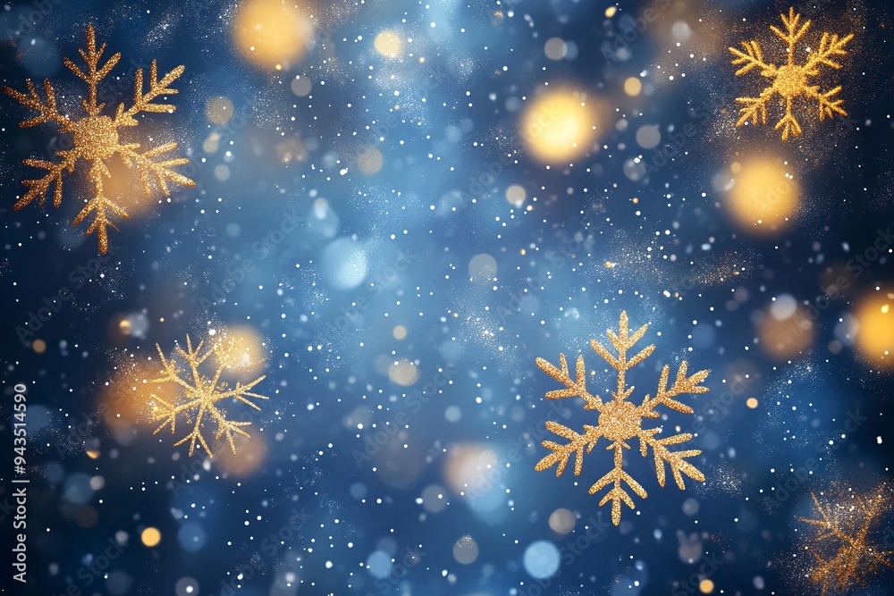 MErry Christmas and Happy New Year design with snowflakes and lights. Shining winter background.generative ai MErry Christmas and Happy New Year design with snowflakes and lights. Shining winter background.generative ai