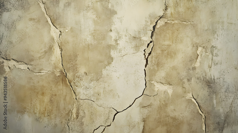 Khaki-colored concrete wall features subtle cracks and texture, providing an aged and rustic feel to the surface Khaki-colored concrete wall features subtle cracks and texture, providing an aged and rustic feel to the surface
