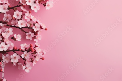 Pink Cherry Blossoms on a Soft Background - Spring Floral Photography