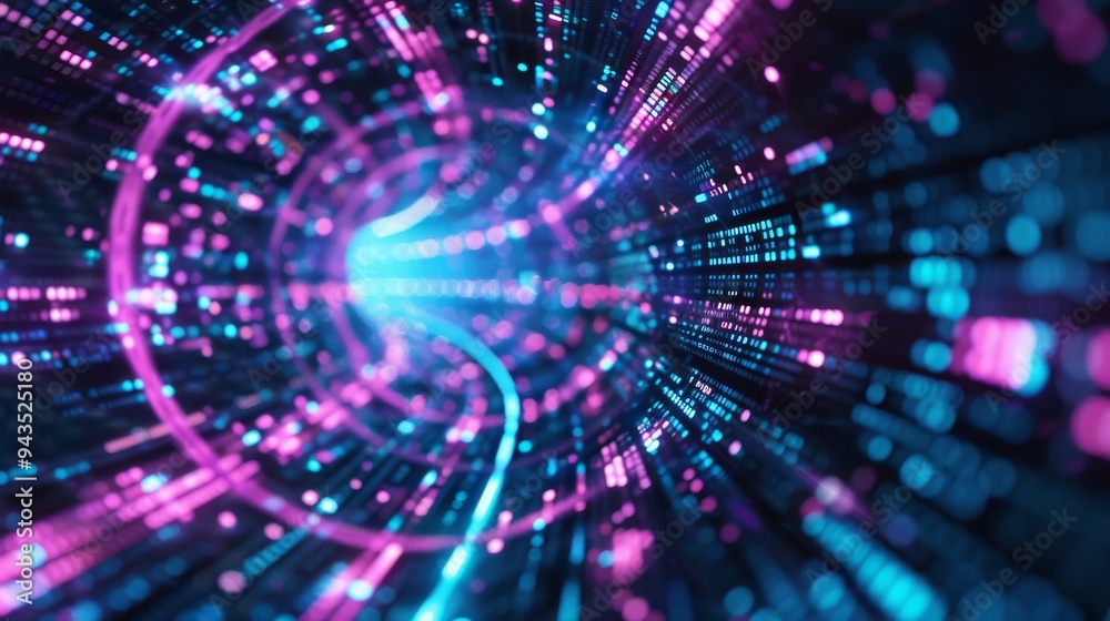 Futuristic Background with VR Themes