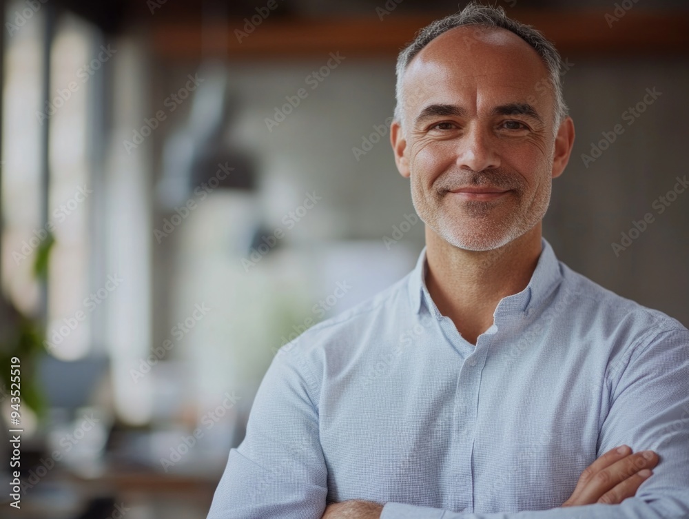 Fototapeta premium Confident Businessman in Professional Environment