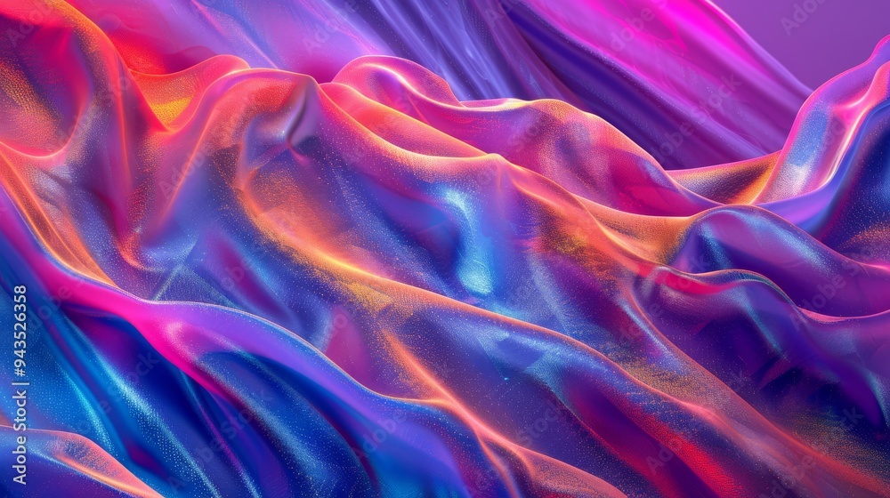 Fototapeta premium Psychedelic Sand Patterns with Vibrant Background and Grainy Texture