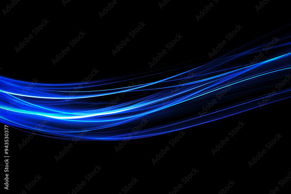 Naklejka premium Blue Swoosh Background