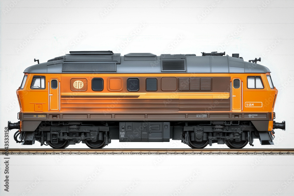 Passenger Train On White Background Passenger Train On White Background
