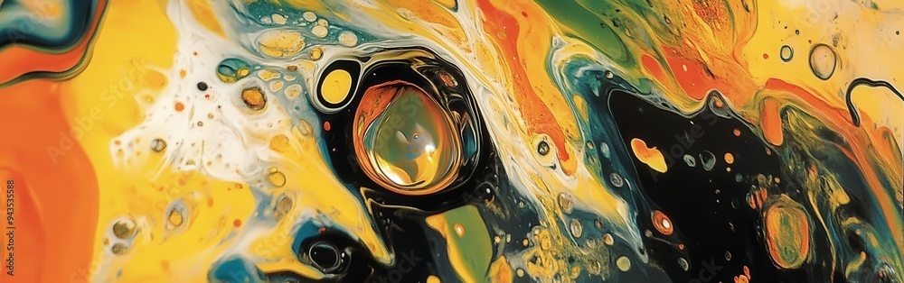 Vibrant abstract fluid art with swirling patterns Vibrant abstract fluid art with swirling patterns