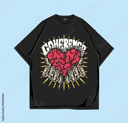 oversized t-shirt mockup, street wear front design