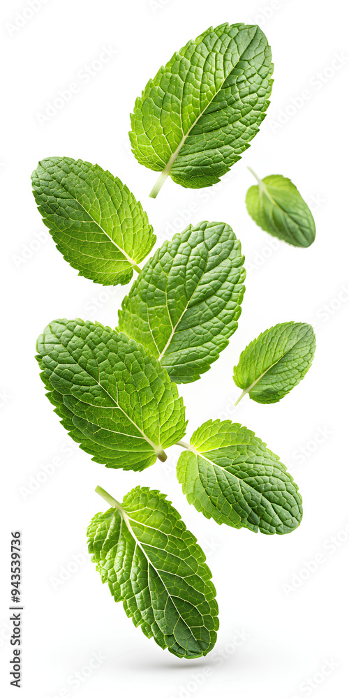 Spearmint, isolated on white background Spearmint, isolated on white background