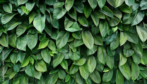 natural green leaves wall texture background