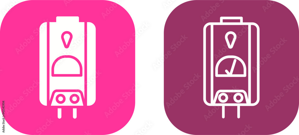 Water Boiler Vector Icon Water Boiler Vector Icon
