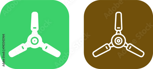 Electric Fan Vector Icon