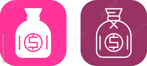 Dollar Sack Vector Icon