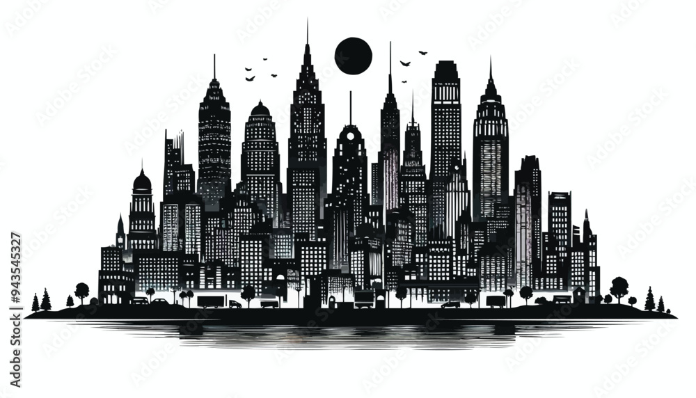 Naklejka premium new york city