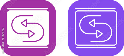 Reverse Arrow Vector Icon