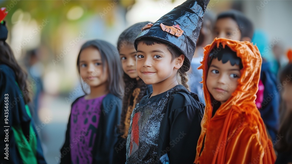 Kids wear Halloween costumes to school event Kids wear Halloween costumes to school event
