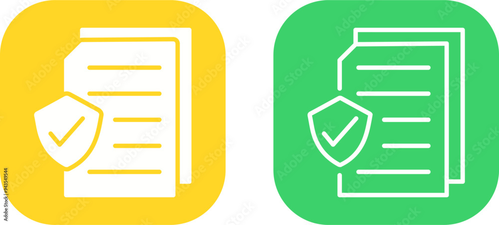 Secure Document Vector Icon Secure Document Vector Icon