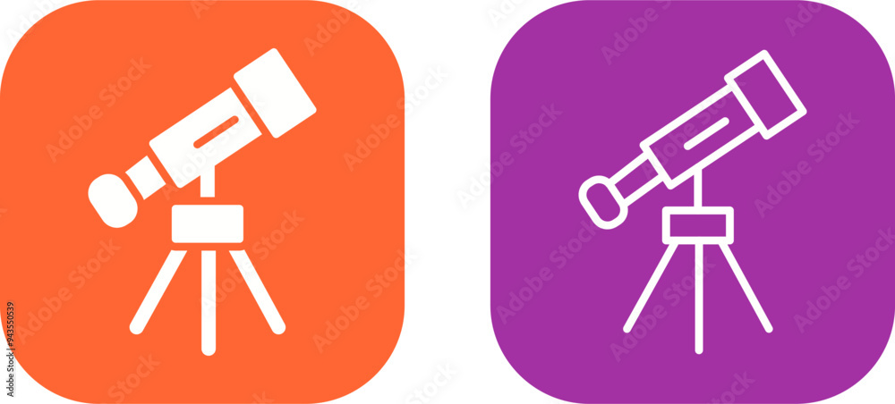 Telescope Vector Icon Telescope Vector Icon