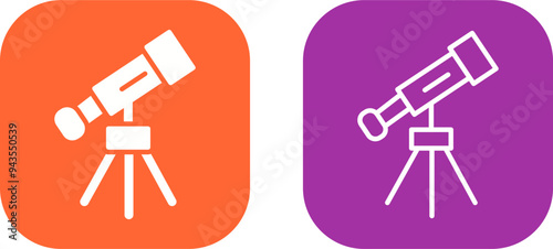 Telescope Vector Icon