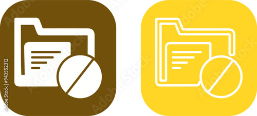 Restrict Vector Icon