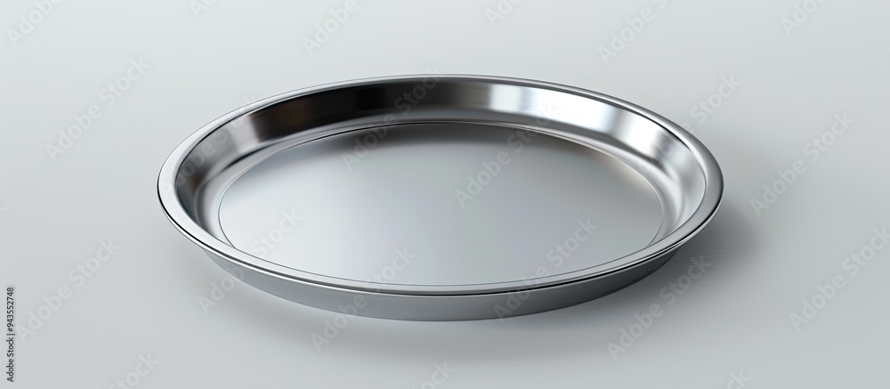 Stainless steel plate with empty text copy space image Stainless steel plate with empty text copy space image