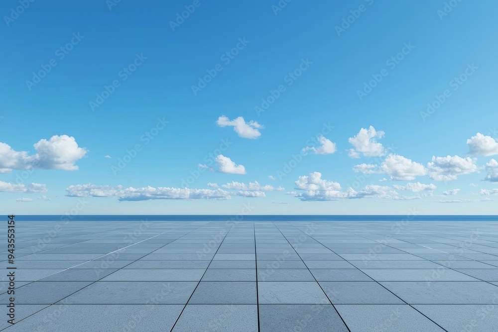 Beautiful blue cloudy sky background with empty floor scene and clean eyes view. Beautiful blue cloudy sky background with empty floor scene and clean eyes view.
