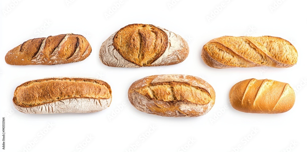 Fresh homemade pastries and breads placed isolated on transparent PNG background, various kinds of breads for selling. Fresh homemade pastries and breads placed isolated on transparent PNG background, various kinds of breads for selling.