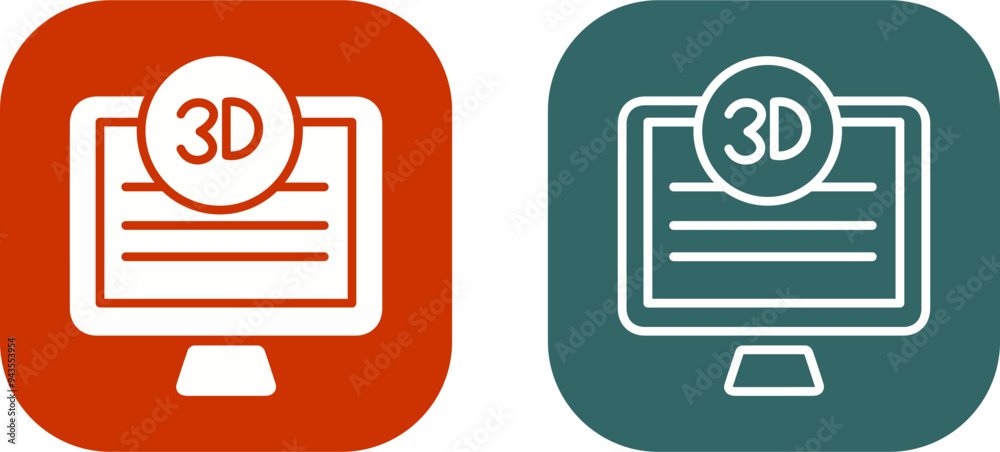 3D Quality Screen Vector Icon 3D Quality Screen Vector Icon